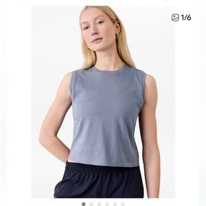 Athleta True Cotton Crop Tank size small.